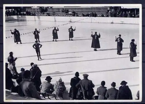 (148) Olympia 1936 Sammelbild Nr.58 / Sammelwerk Nr.13 - Band 1 / Gruppe 55 / Eiskunstlauf Schiedsrichter