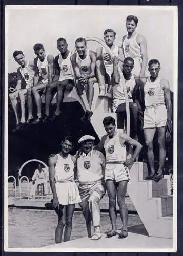 (154) Olympia 1936 Sammelbild Nr.132 / Sammelwerk Nr.13 - Band 1 / Gruppe 55 / Olympiateilnehmer USA