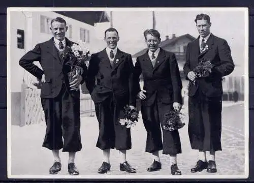 (157) Olympia 1936 Sammelbild Nr.23 / Sammelwerk Nr.13 - Band 1 / Gruppe 55 / 50 km Die ersten vier waren Schweden