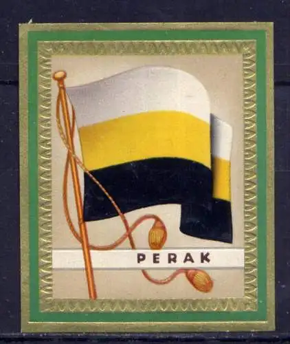 (181) Olympia 1936 Sammelbild Nr.181 / Perak Fahne und Wappen der Teilnehmerländer / Aurelia - Ernst Karl Müller, Dresden