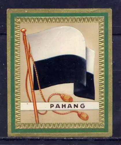 (202) Olympia 1936 Sammelbild Nr.180 / Pahang Fahne und Wappen der Teilnehmerländer / Aurelia - Ernst Karl Müller, Dresden