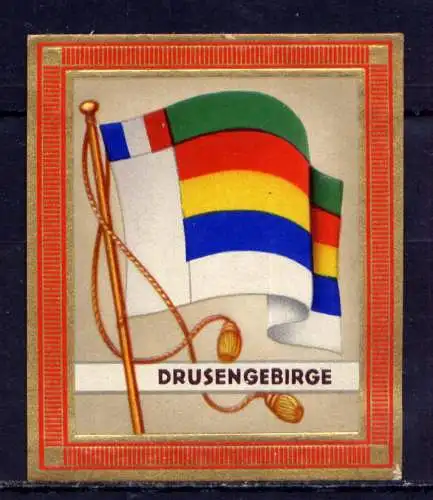 (223) Olympia 1936 Sammelbild Nr.160 / Drusengebirge Fahne und Wappen der Teilnehmerländer / Aurelia - Ernst Karl Müller, Dresden