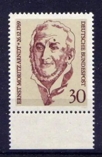 (14010) BRD Nr.611                      **  postfrisch Rand