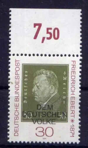 (14030) BRD Nr.659                      **  postfrisch Rand