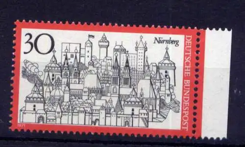 (14039) BRD Nr.678                      **  postfrisch Rand