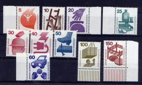 (14045) BRD Nr.694/703                      **  postfrisch Rand