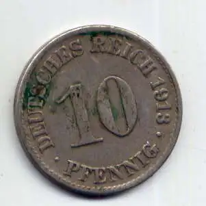(252) Deutsches Reich Jäger Nr. 13 / 1913 A 