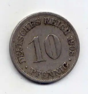 (257) Deutsches Reich Jäger Nr. 13 / 1908 D 