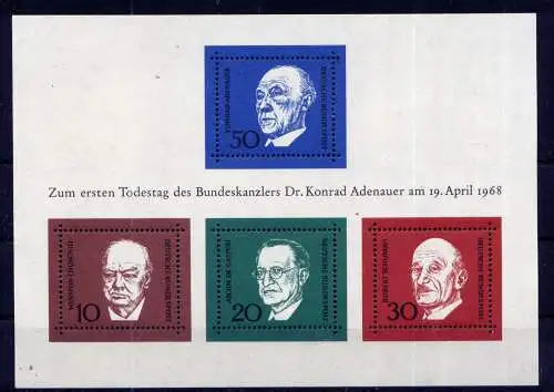 (14091) BRD Nr.554/7 Block 4                      **  postfrisch