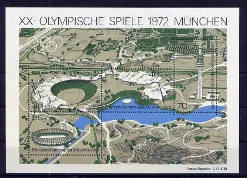 (14093) BRD Nr.723/6 Block 7                      **  postfrisch