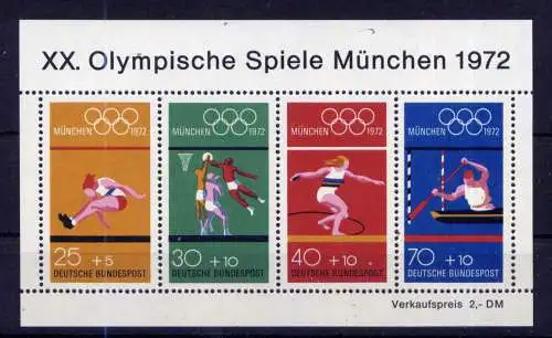 (14094) BRD Nr.734/7 Block 8                      **  postfrisch