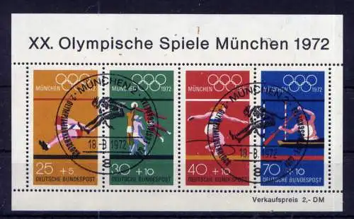 (14102) BRD Nr.734/7 Block 8                      O  gestempelt
