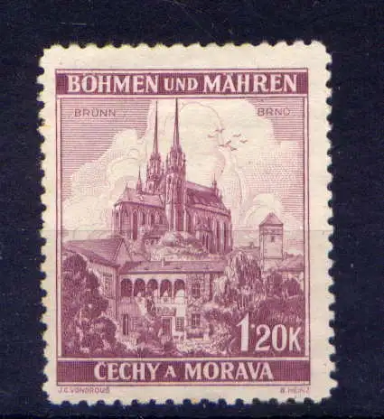 (488) Böhmen und Mähren Nr.29              *  ungebraucht