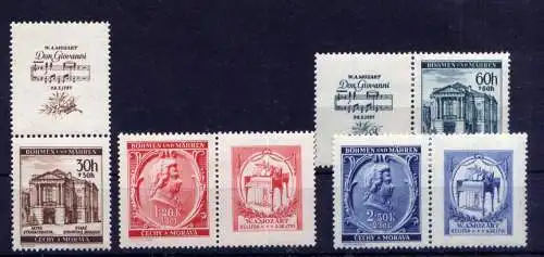 (533) Böhmen und Mähren Nr.79/82 Zf              *  ungebraucht