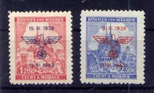 (534) Böhmen und Mähren Nr.83/4              *  ungebraucht