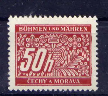 (577) Böhmen und Mähren Porto Nr.6              *  ungebraucht