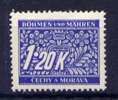 (579) Böhmen und Mähren Porto Nr.10              *  ungebraucht