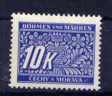 (582) Böhmen und Mähren Porto Nr.13              *  ungebraucht