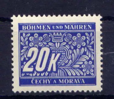 (583) Böhmen und Mähren Porto Nr.14              *  ungebraucht