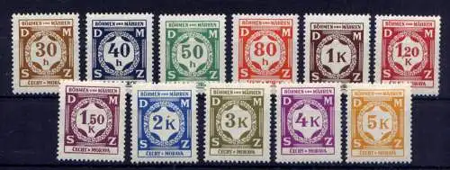 (584) Böhmen und Mähren Dienst Nr.1/12              *  ungebraucht