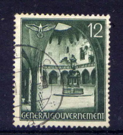 (116) Deutsches Reich Generalgouvernement Nr.43         O  gestempelt