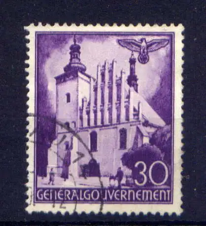 (117) Deutsches Reich Generalgouvernement Nr.46         O  gestempelt
