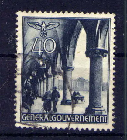 (118) Deutsches Reich Generalgouvernement Nr.47         O  gestempelt