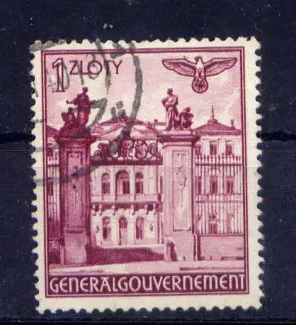 (122) Deutsches Reich Generalgouvernement Nr.51         O  gestempelt