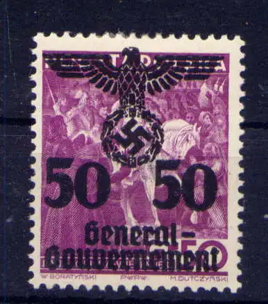 (145) Deutsches Reich Generalgouvernement Nr.24         *  ungebraucht