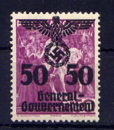 (146) Deutsches Reich Generalgouvernement Nr.24         *  ungebraucht