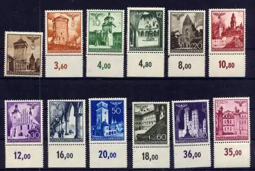 (151) Deutsches Reich Generalgouvernement Nr.40/51         **  postfrisch