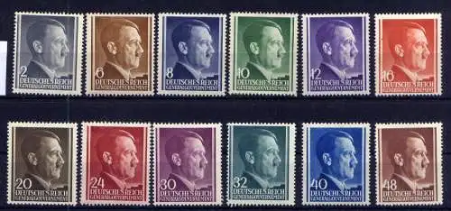 (159) Deutsches Reich Generalgouvernement Nr.71/82         *  ungebraucht