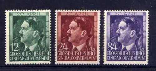 (176) Deutsches Reich Generalgouvernement Nr.117/9                 *  ungebraucht