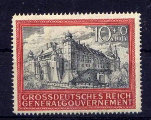 (178) Deutsches Reich Generalgouvernement Nr.125                 *  ungebraucht