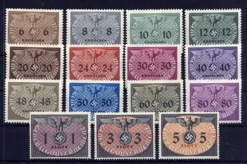 (179) Deutsches Reich Generalgouvernement Dienst Nr.1/15                 *  ungebraucht