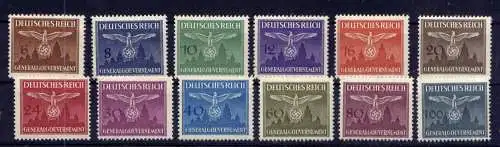 (181) Deutsches Reich Generalgouvernement Dienst Nr.25/36                 *  ungebraucht