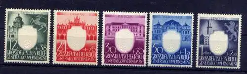 (182) Deutsches Reich Generalgouvernement Nr.105/9                 *  ungebraucht