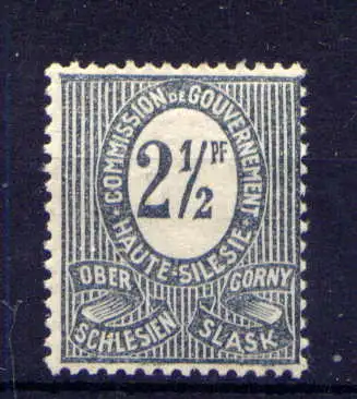 (010) Oberschlesien Nr.1                         * ungebraucht             