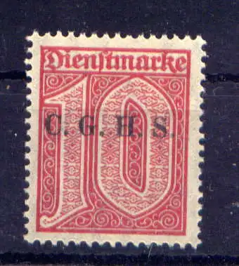 (097) Oberschlesien Dienst Nr.9                          **  postfrisch