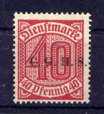 (101) Oberschlesien Dienst Nr.13                          **  postfrisch