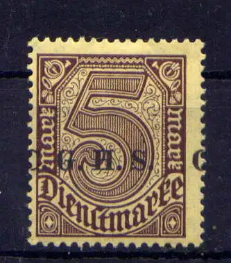 (111) Oberschlesien Dienst Nr.20                          *  ungebraucht