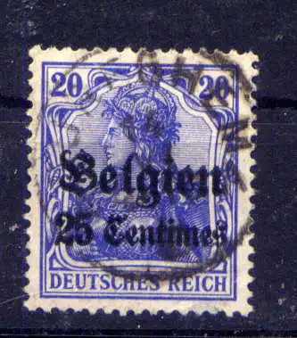 (051) Post in Belgien Nr.4        O  gestempelt