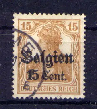 (066) Post in Belgien Nr.15        O  gestempelt