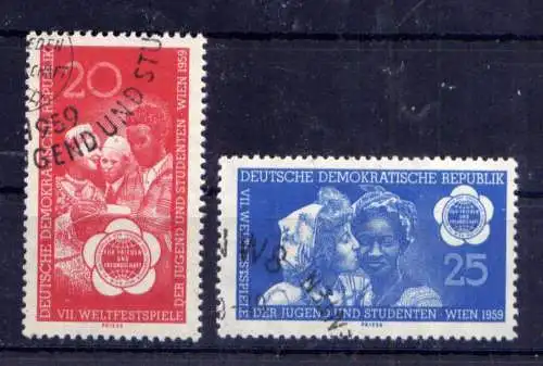 (33385) DDR Nr.705/6                     O  gestempelt