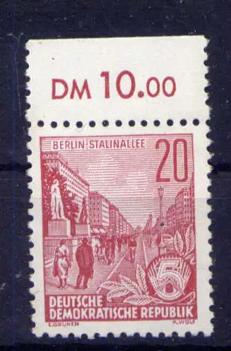 (33398) DDR Nr.580 A                     **  postfrisch / Rand