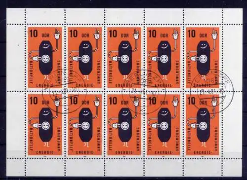 (33404) DDR Nr.2601 Kleinbogen                     O  gestempelt