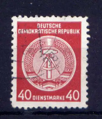 (33444) DDR Dienst Nr.25                        O  gestempelt