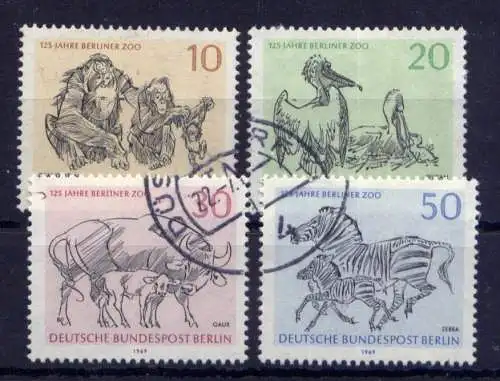 (3108) Berlin West Nr.338/41                 O  gestempelt