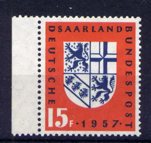 (350) Saarland Nr.379                  **  postfrisch / Rand