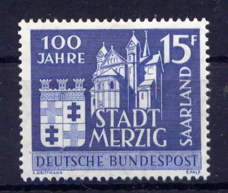 (360) Saarland Nr.401                  **  postfrisch